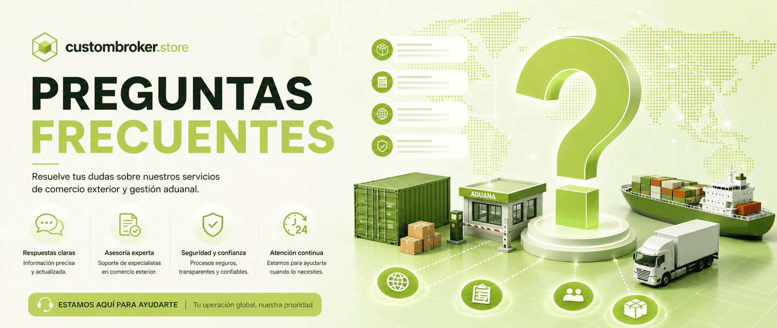 preguntas frecuentes CUSTOMBROKER.STORE